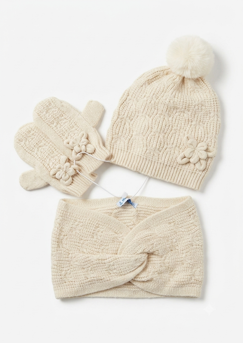 AM Kids - Completo cappello e guanti tricot Mayoral