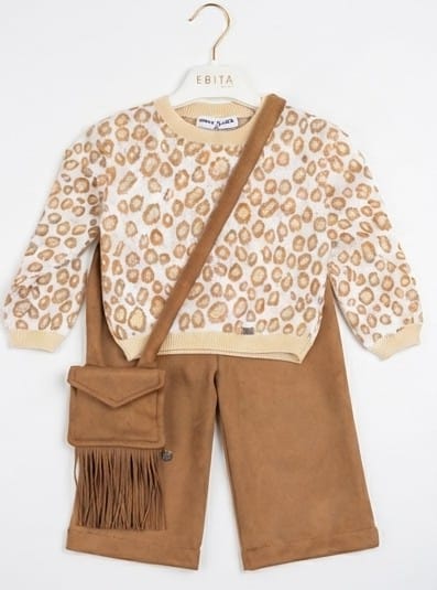 AM Kids - Completo con bermuda in camoscio