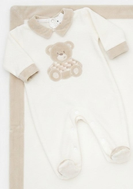 AM Kids - Completo con coperta,tutina,bavetta e cappello