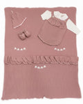 AM Kids - Completo con copertina,tutina,cappello e scarpine in misto lana
