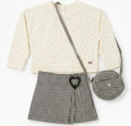 AM Kids - Completo con felpa oversize,gonnapantalone e borsetta