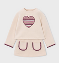 AM Kids - Completo con gonna in felpa