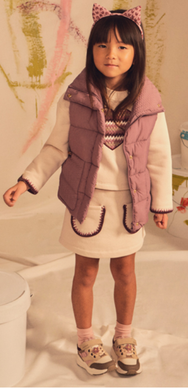 AM Kids - Completo con gonna in felpa