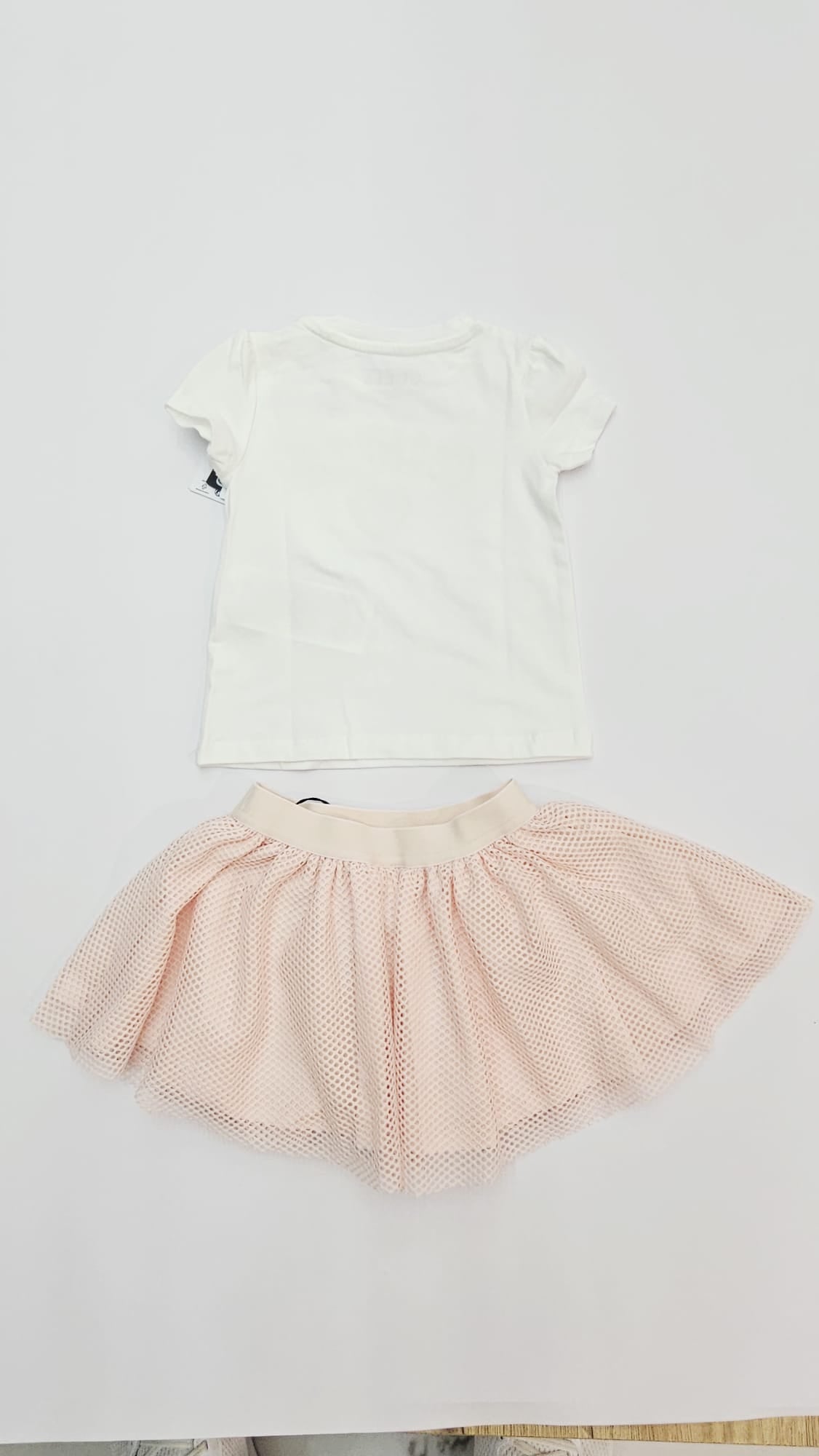 AM Kids - Completo con gonnellina a rete guess