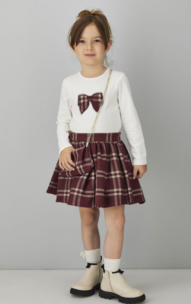 AM Kids - Completo con gonnellina e borsetta