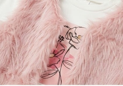 AM Kids - Completo con leggings a zampa