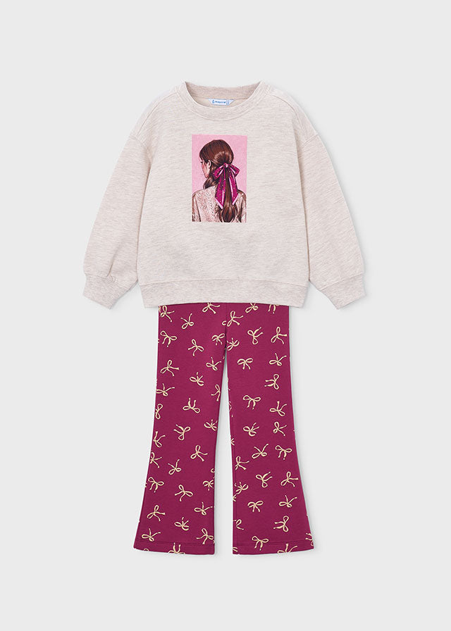 AM Kids - Completo con leggings con stampa Mayoral