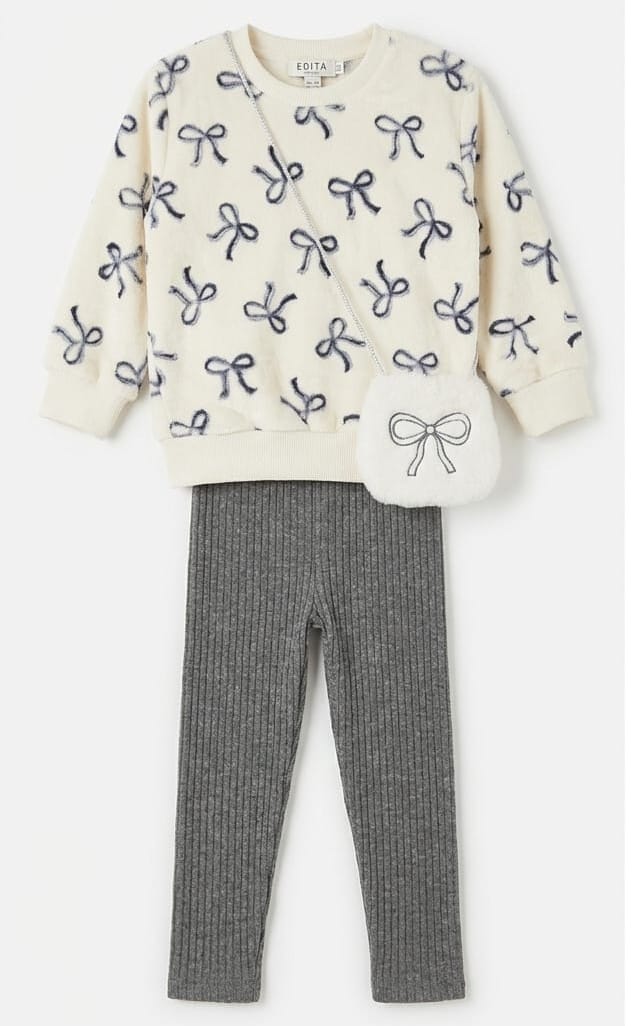 AM Kids - Completo con leggings e borsetta