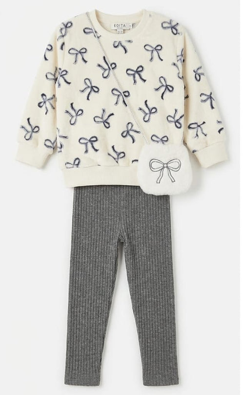 AM Kids - Completo con leggings e borsetta
