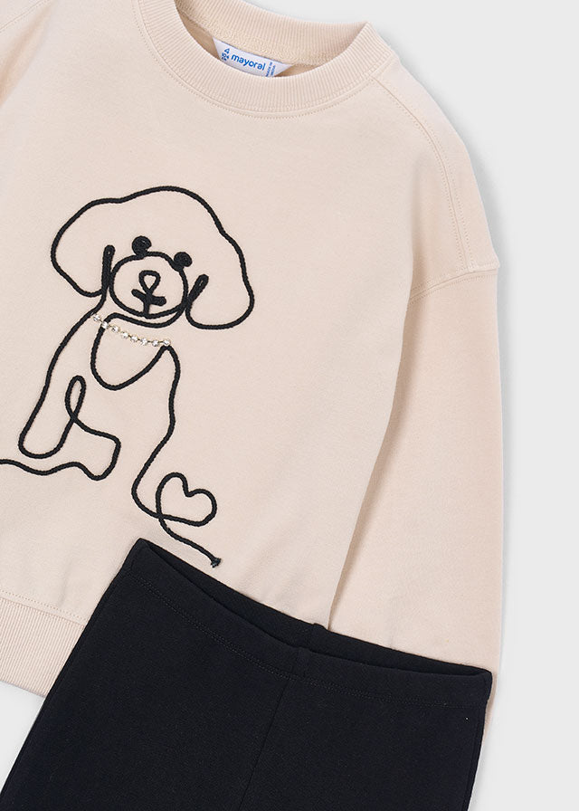 AM Kids - Completo con leggings e felpa Mayoral