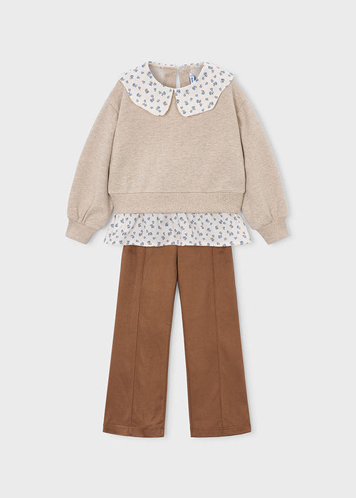 AM Kids - Completo con leggings in camoscio Mayoral