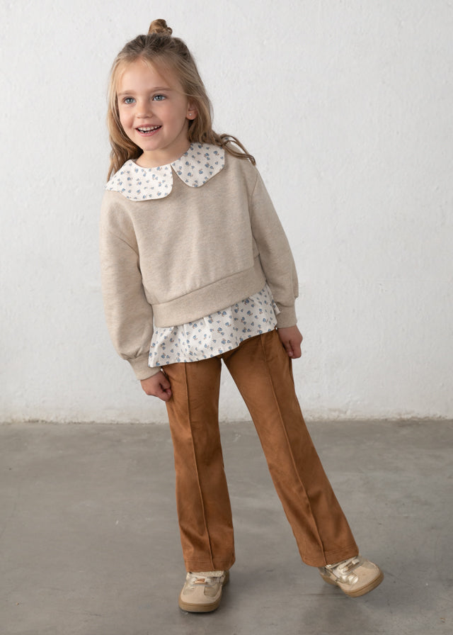 AM Kids - Completo con leggings in camoscio Mayoral