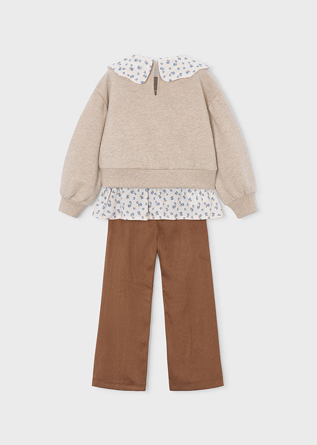AM Kids - Completo con leggings in camoscio Mayoral