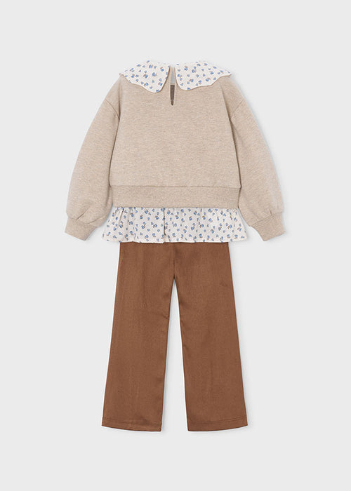AM Kids - Completo con leggings in camoscio Mayoral