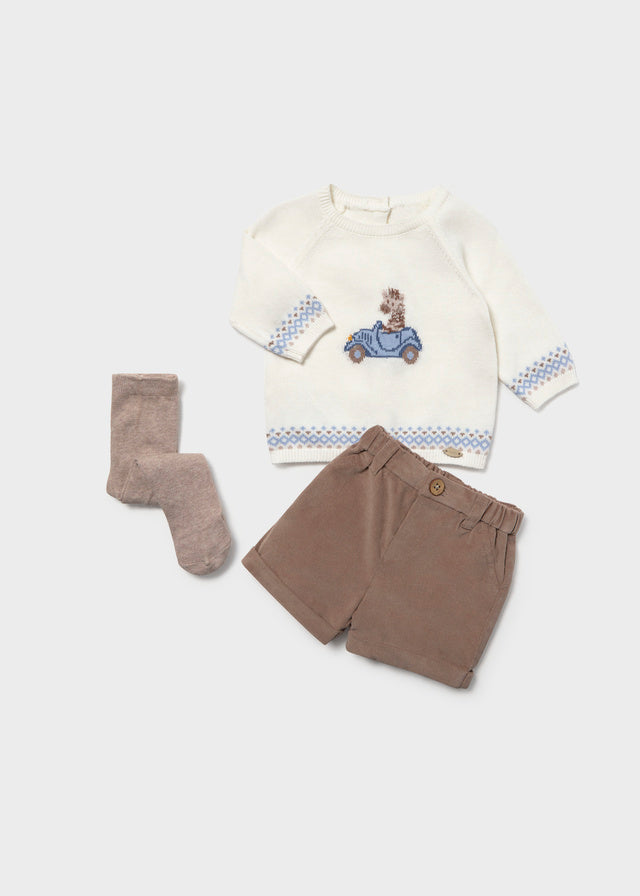 AM Kids - Completo con pantalone corto e calzamaglia