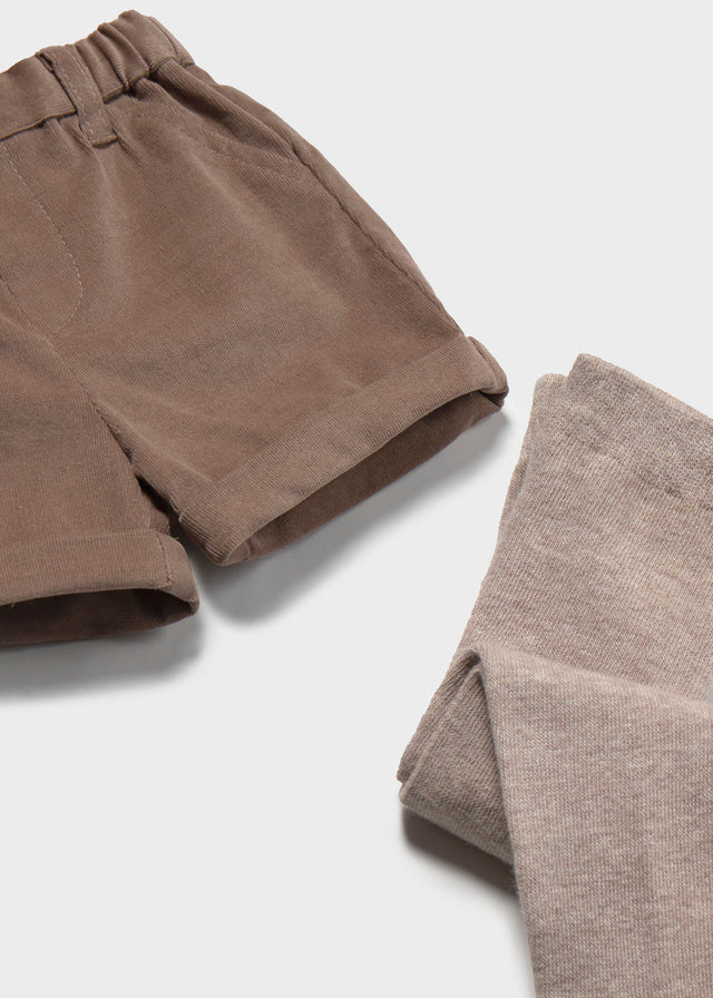 AM Kids - Completo con pantalone corto e calzamaglia