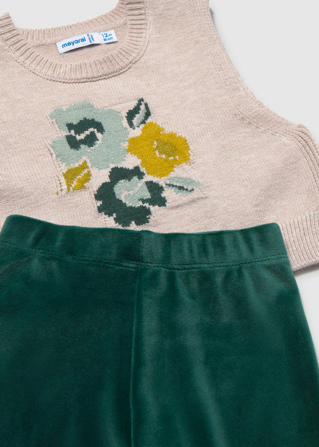 AM Kids - Completo con pantalone e gilet tricot