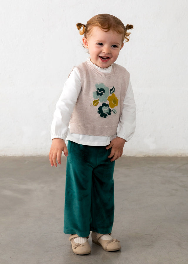 AM Kids - Completo con pantalone e gilet tricot