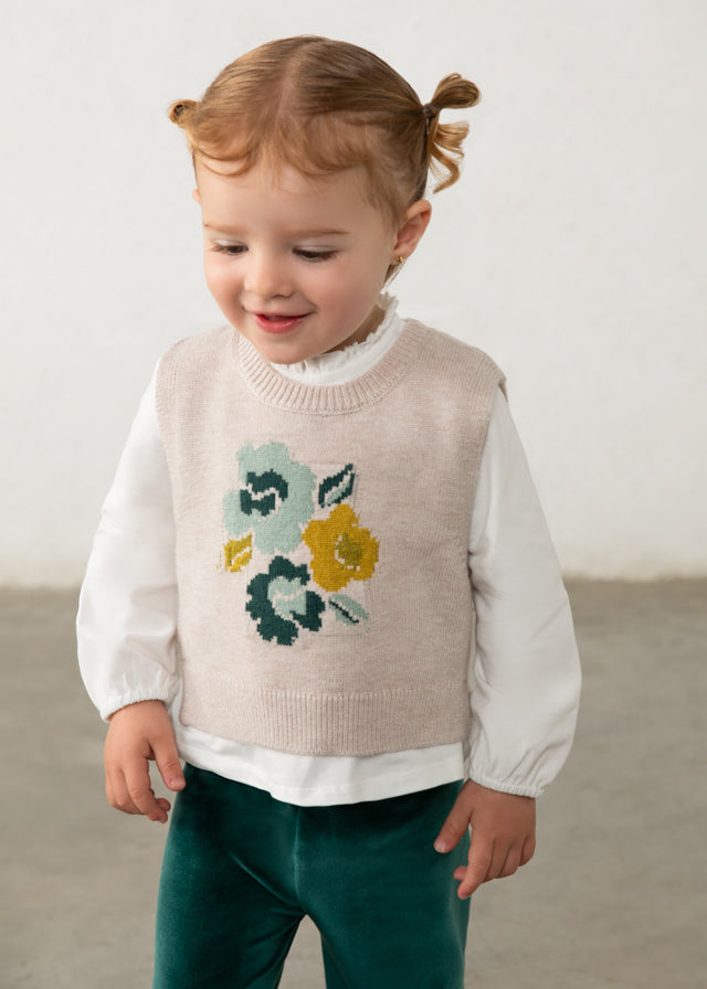 AM Kids - Completo con pantalone e gilet tricot