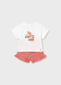 AM Kids - Completo con shorts con fiocco