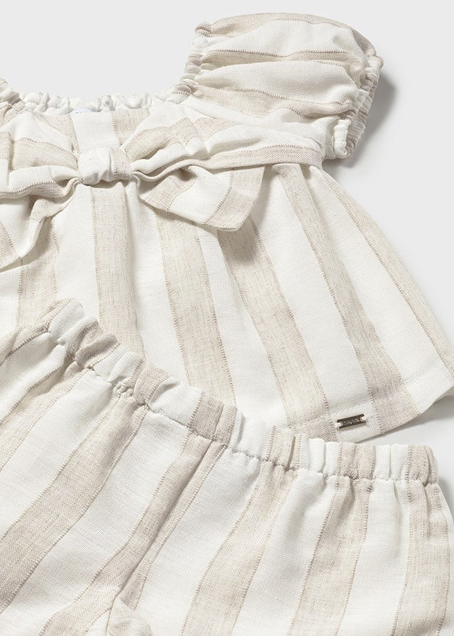 AM Kids - Completo con shorts in lino