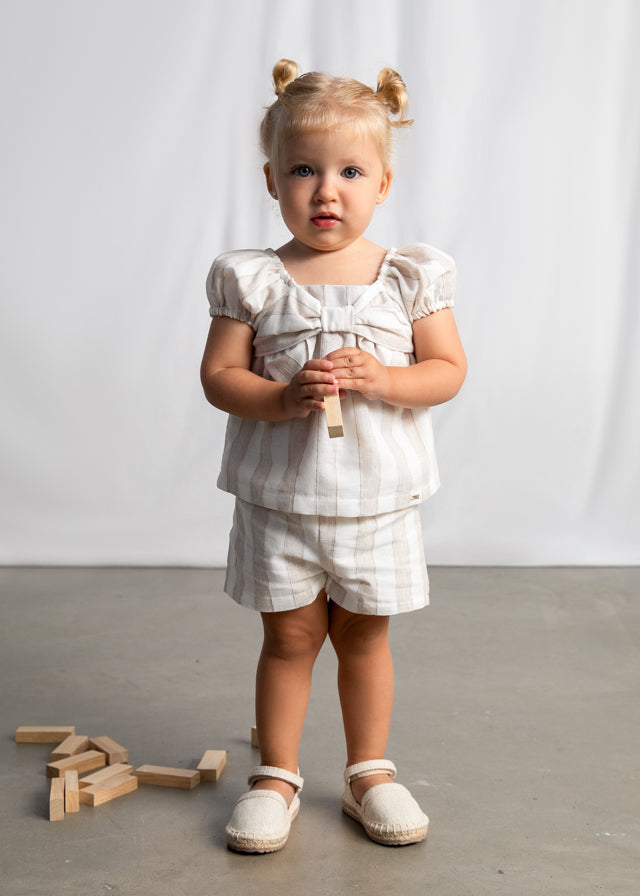 AM Kids - Completo con shorts in lino