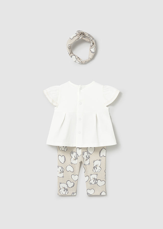 AM Kids - Completo due pezzi con leggings e fascia