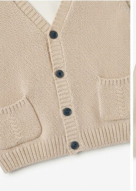 AM Kids - Completo elegante con cardigan,papillon,camicia e salopette