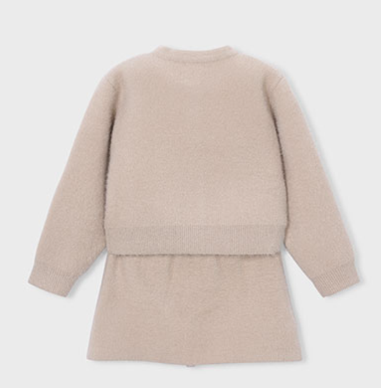 AM Kids - Completo gonna tricot con pelo