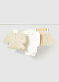 AM Kids - Completo gonna tricot e tulle