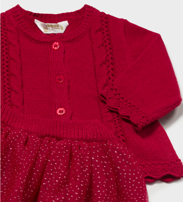 AM Kids - Completo gonna tricot e tulle
