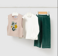AM Kids - Completo pantalone e gilet tricot
