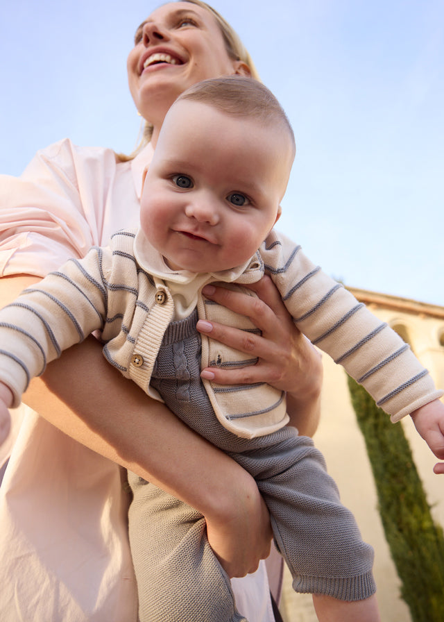 AM Kids - Completo salopette tricot Mayoral
