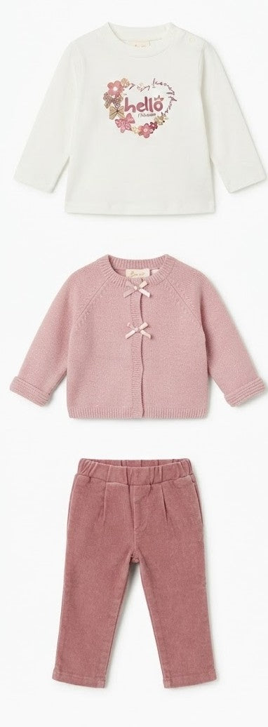 AM Kids - Completo tre pezzi in caldo cotone