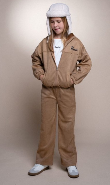AM Kids - Completo tre pezzi in camoscio