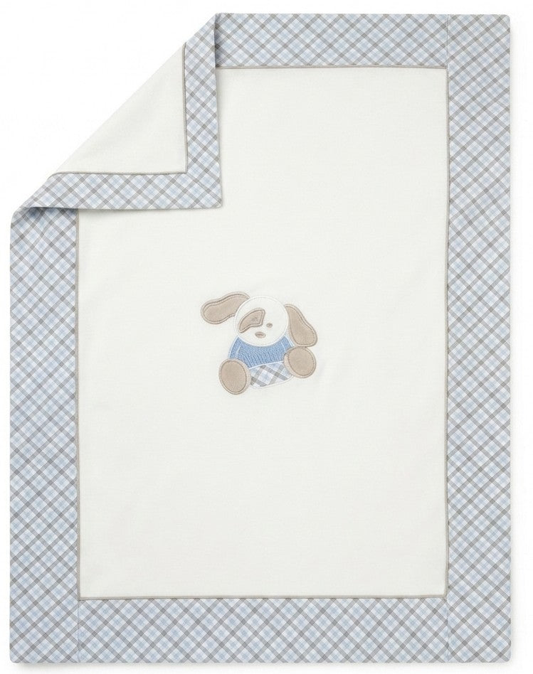 AM Kids - Copertina in ciniglia con cagnolino