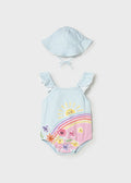AM Kids - Costume intero e cappello con arcobaleno
