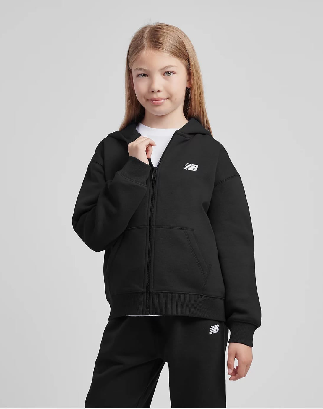 AM Kids - FELPA CON CAPPUCCIO E ZIP NEW BALANCE