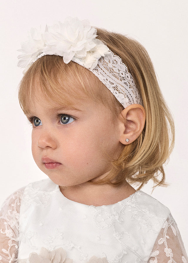 AM Kids - Fascia con fiore e merletto