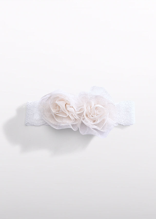 AM Kids - Fascia con fiore e merletto