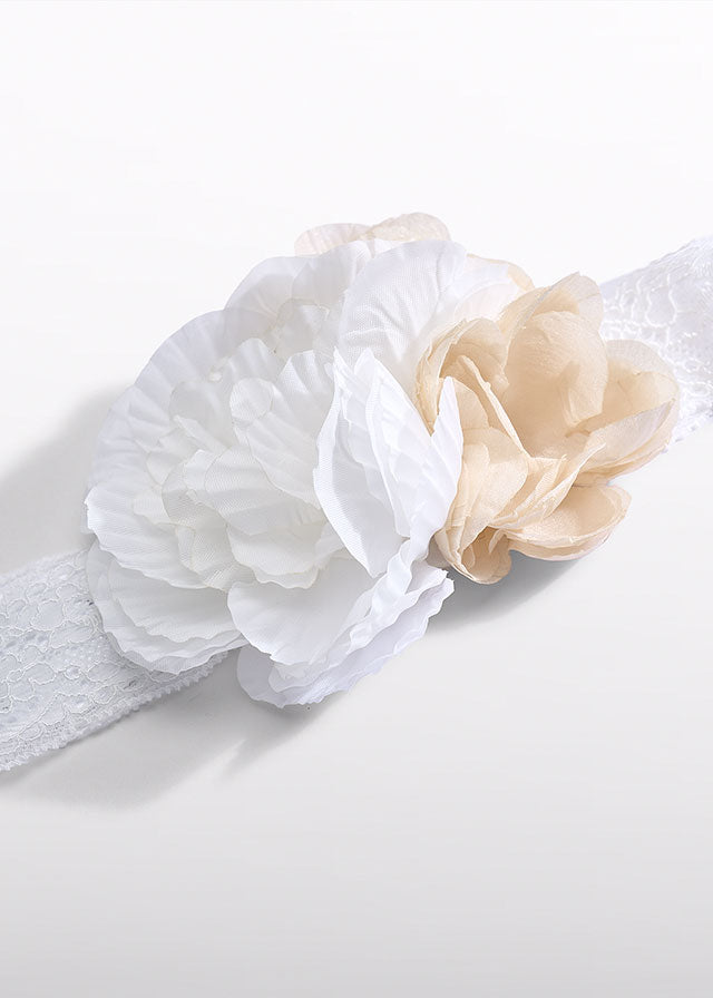 AM Kids - Fascia con fiore e merletto