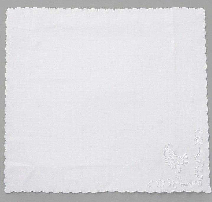AM Kids - Fazzoletto battesimale con ricamo 100% cotone