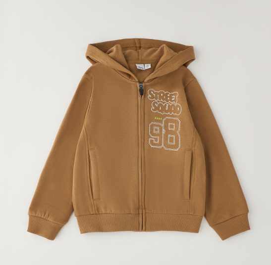 AM Kids - Felpa con cappuccio felpata