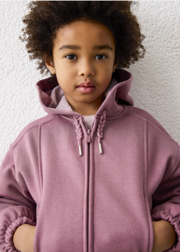 AM Kids - Felpa con cappuccio felpata