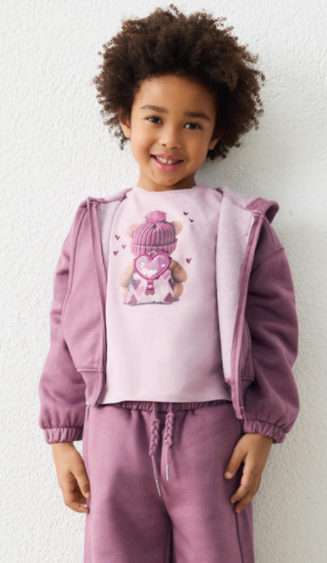 AM Kids - Felpa con cappuccio felpata