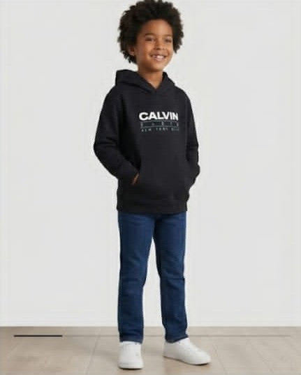 AM Kids - Felpa con cappuccio garzata