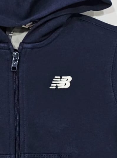AM Kids - Felpa con zip e cappuccio New Balance