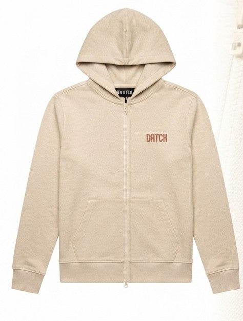 AM Kids - Felpa con zip e cappuccio garzata