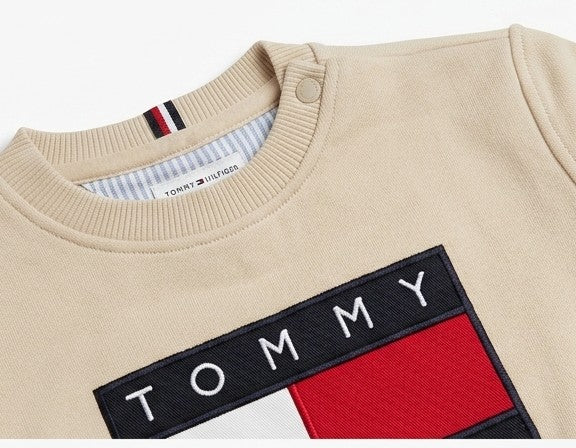 AM Kids - Felpa girocollo con logo piccolo Tommy Hilfiger
