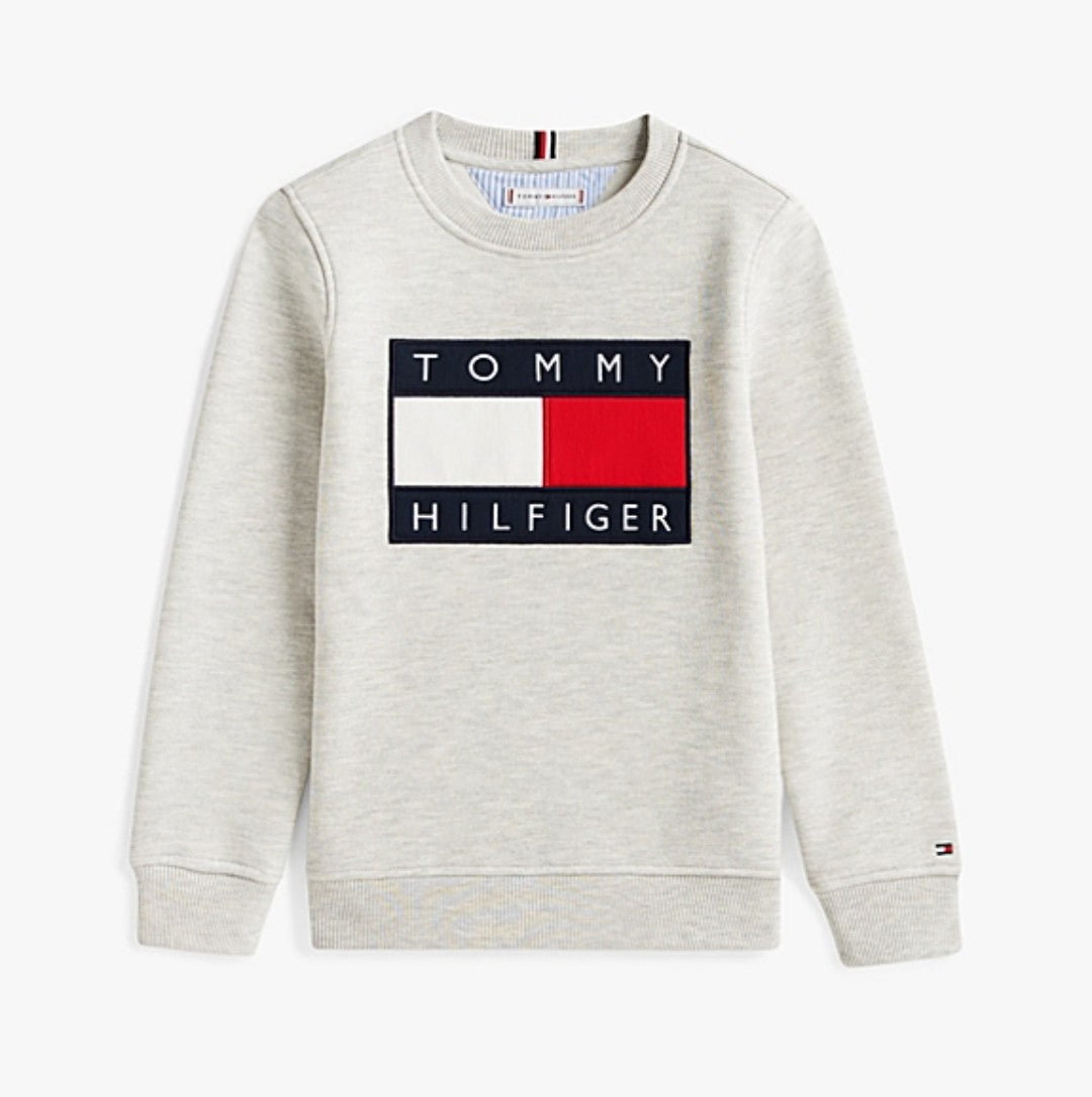 AM Kids - Felpa girocollo garzata Tommy Hilfiger